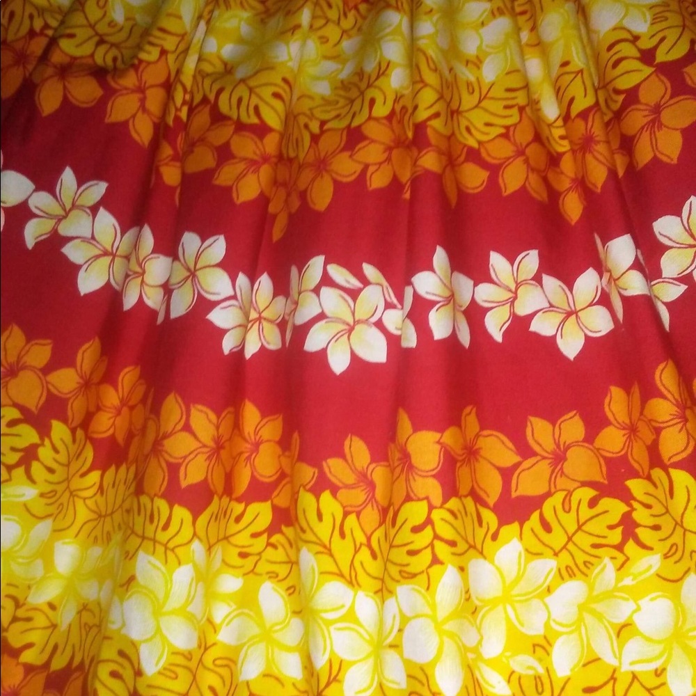 Girl’s Pa’u Hula Skirt Floral Print Multi Color